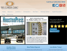Tablet Screenshot of houstonschiropractor.com